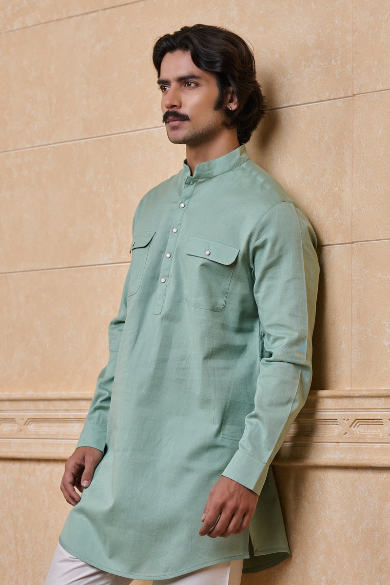 Light Green Classic Single Kurta