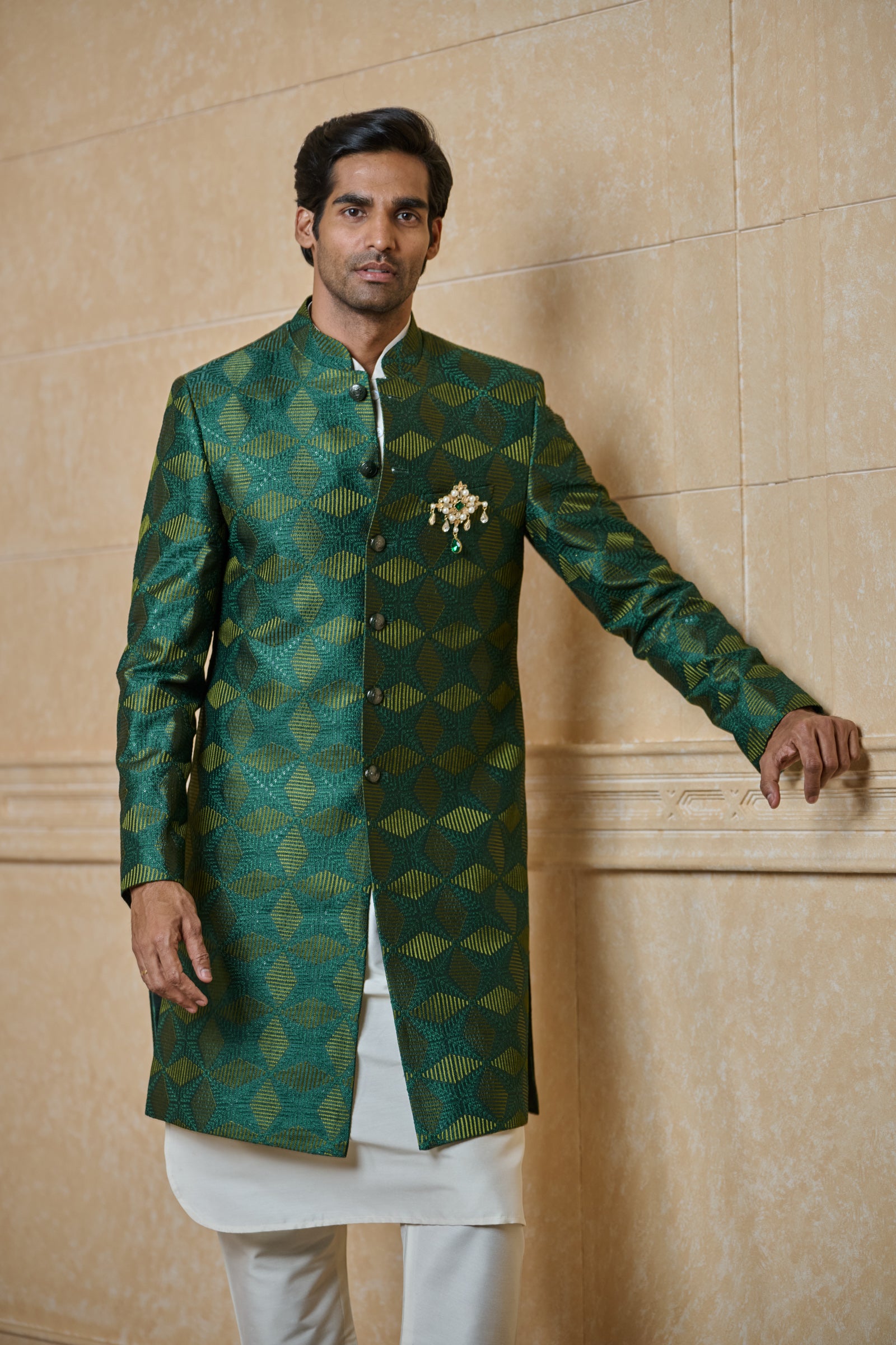 All Over Embroidered Indo-Western
