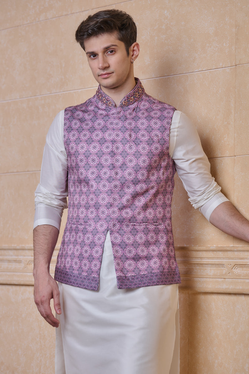 Multi-coloured All Over Printed Single Bundi