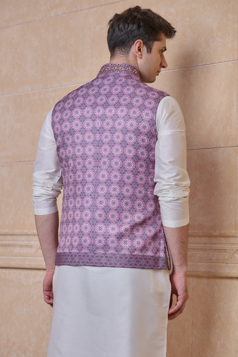 Multi-coloured All Over Printed Single Bundi