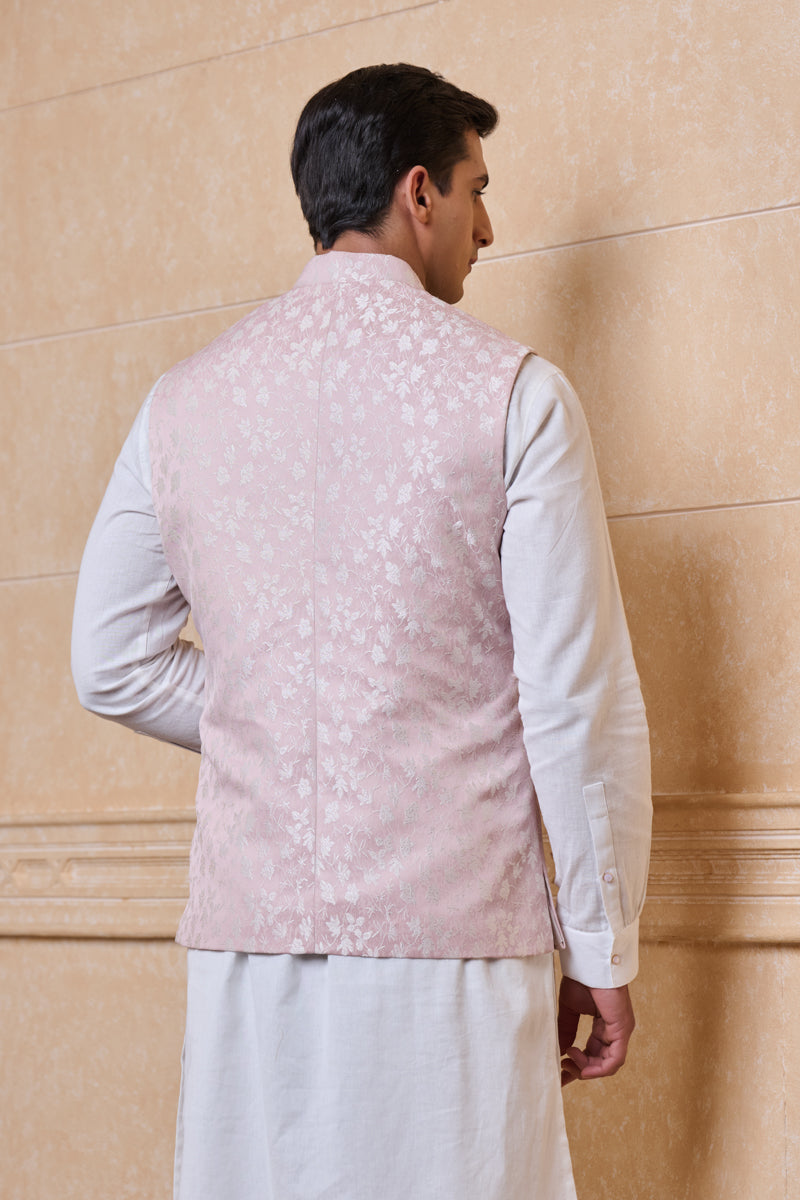 Pink Jacquard Bundi