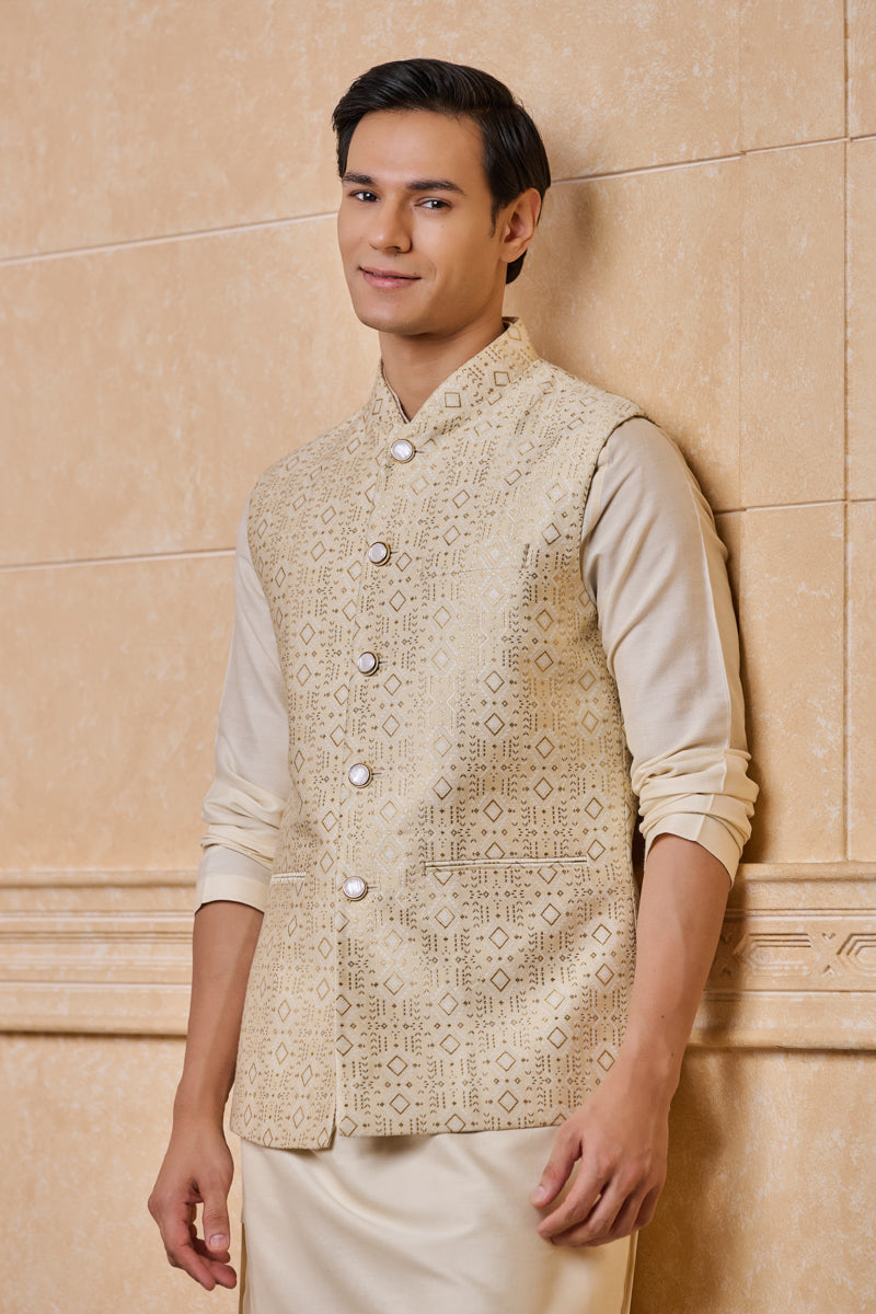 Gold Classic Brocade Bundi