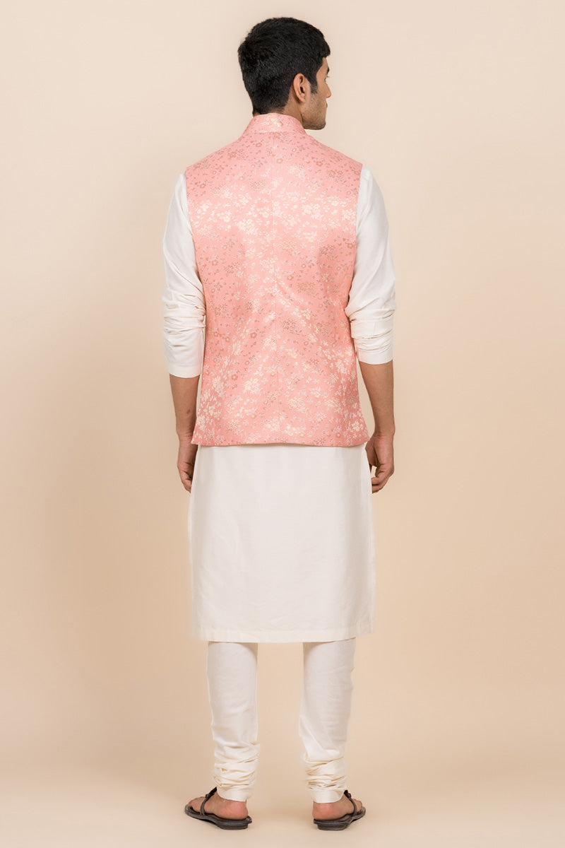 Classic Peach Brocade Bundi