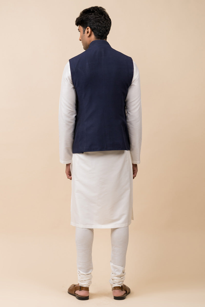 Navy Bundi With Flap Pockets