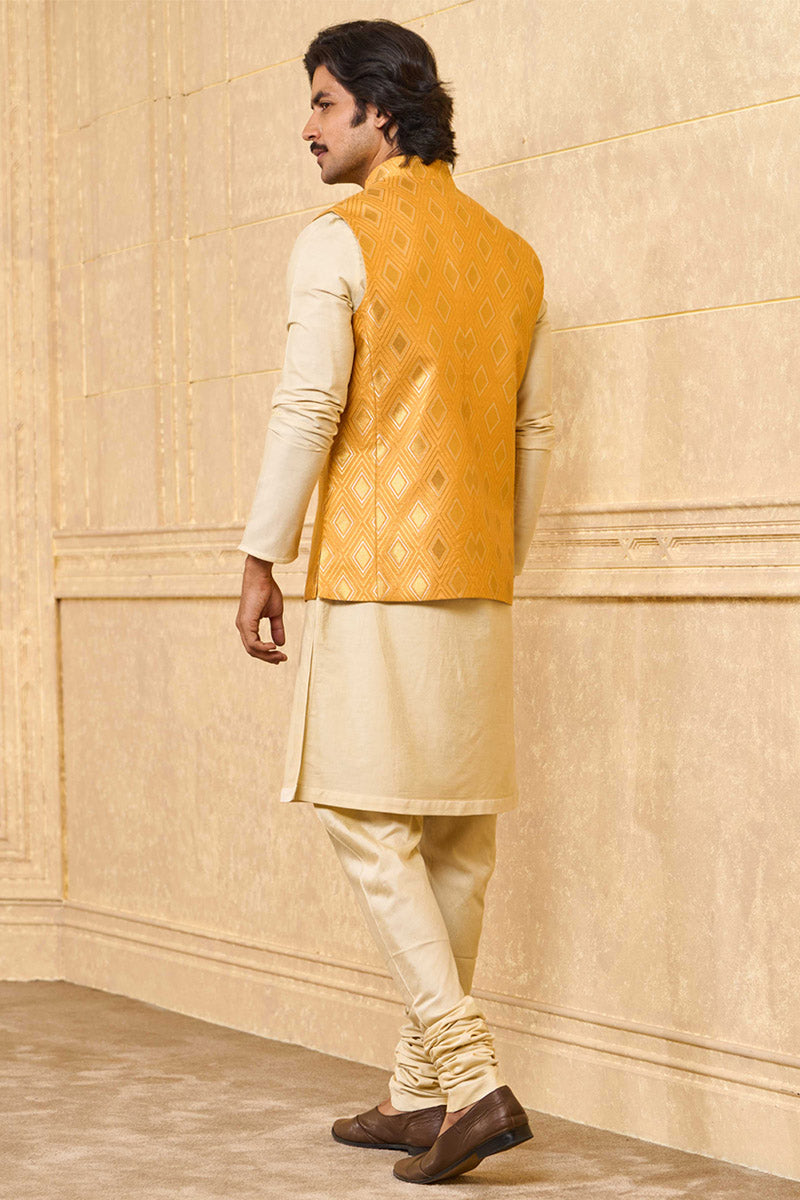 Yellow Brocade Bundi