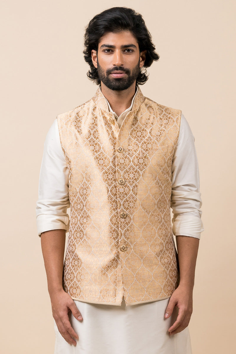 Classic Gold Brocade Bundi