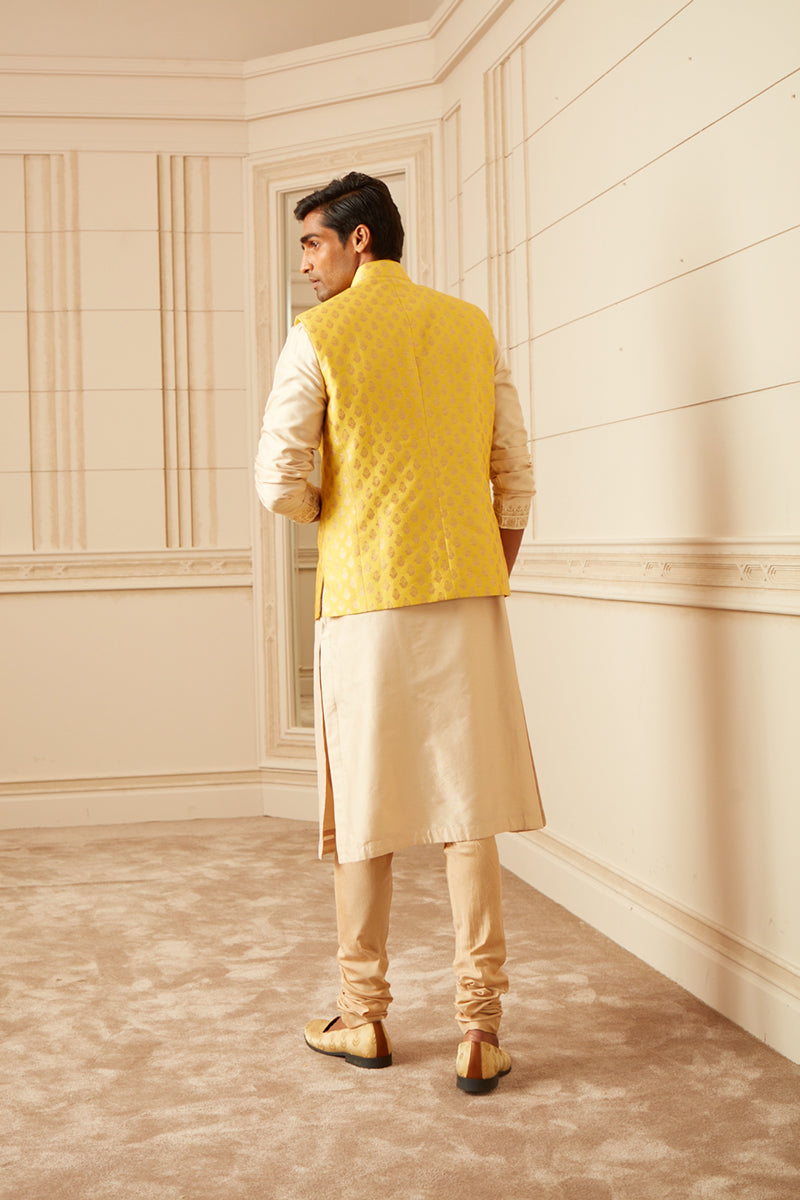 Yellow Brocade Bundi