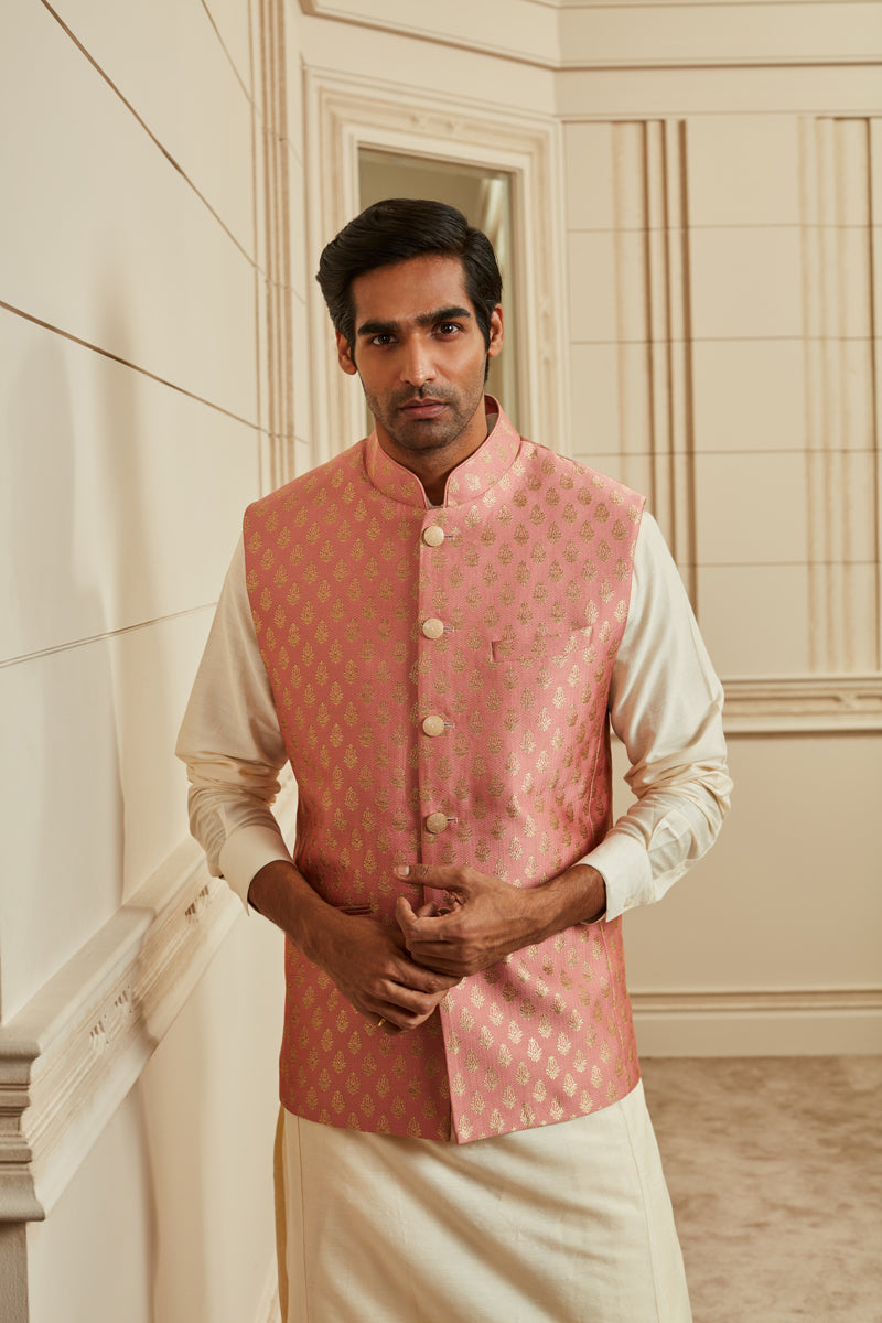 Peach Brocade Bundi