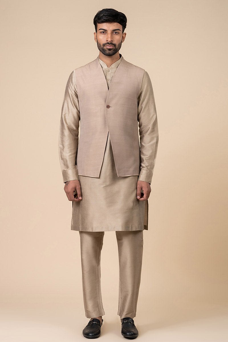 Beige Bundi With Stitch Detailing