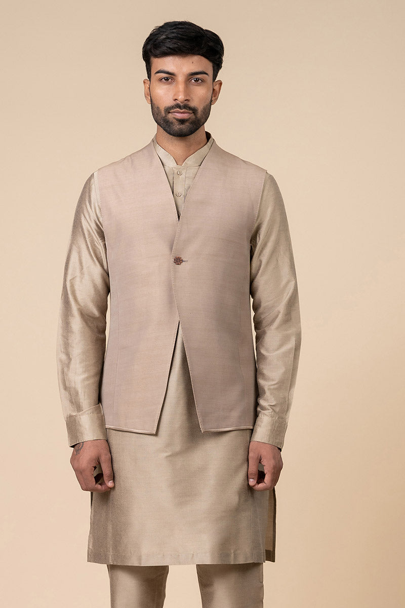 Beige Bundi With Stitch Detailing