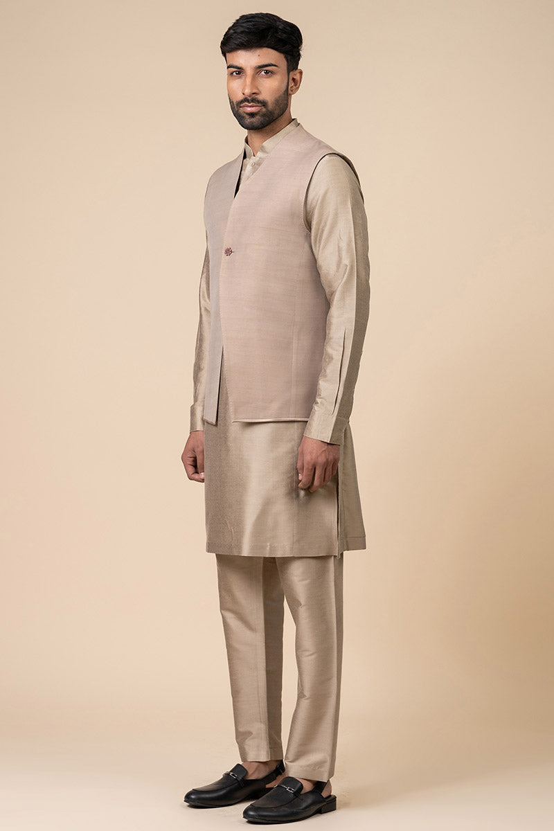 Beige Bundi With Stitch Detailing