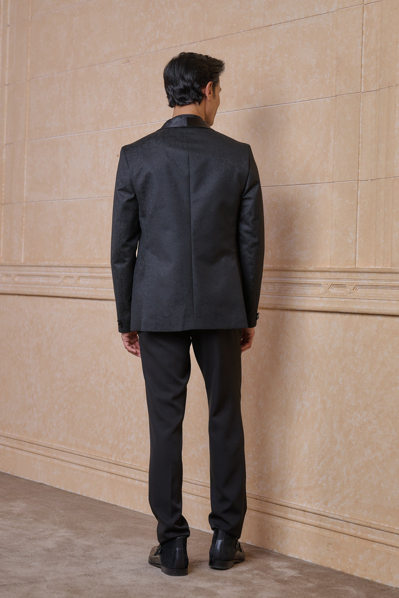 Black Classic Jacquard Dinner Jacket