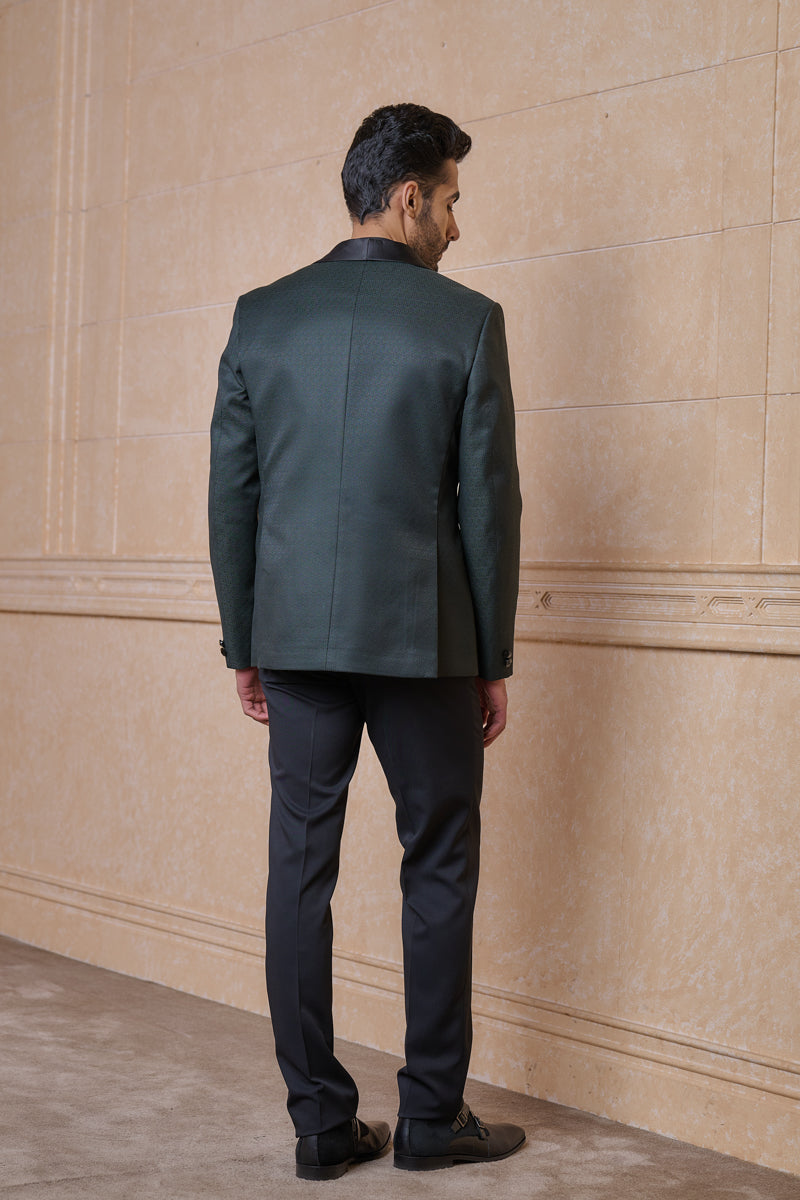 Green Classic Jacquard Dinner Jacket