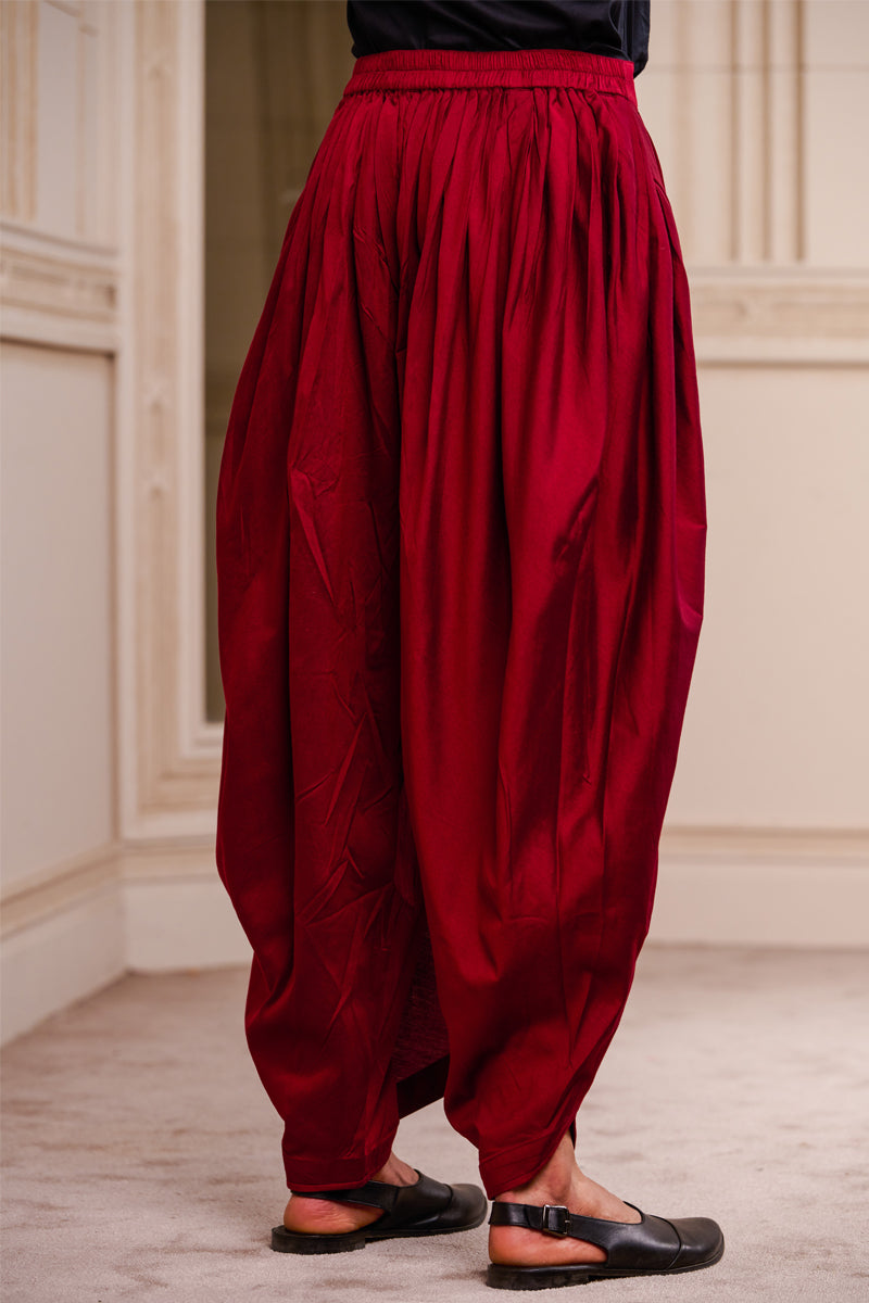 Maroon Dhoti