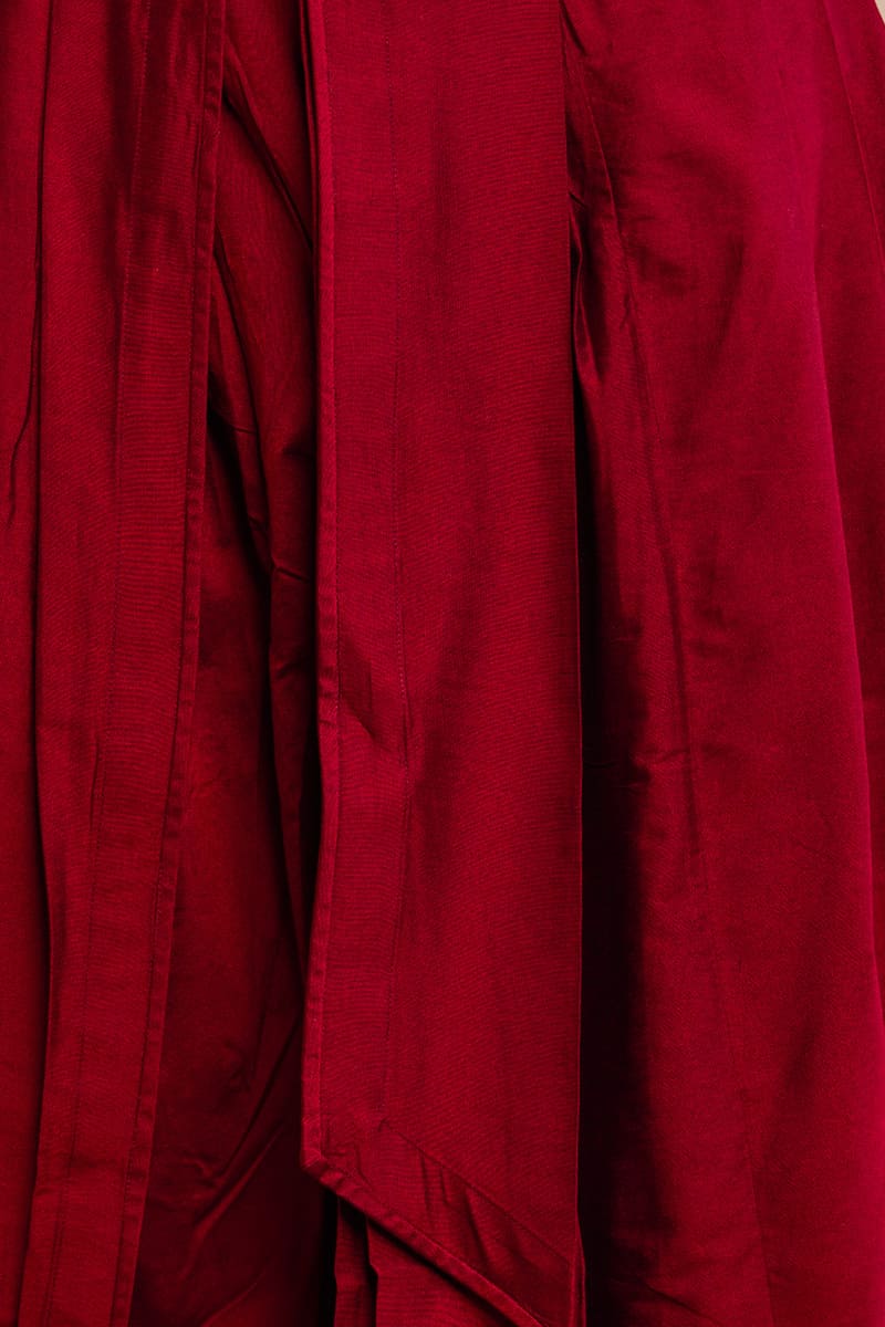 Maroon Dhoti