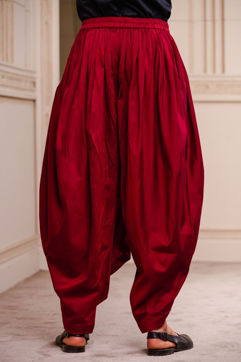 Maroon Dhoti