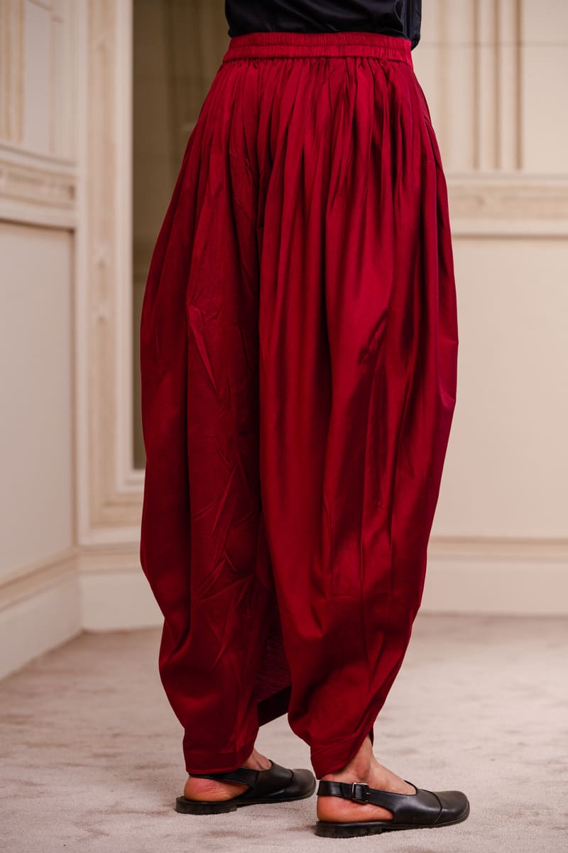 Maroon Dhoti