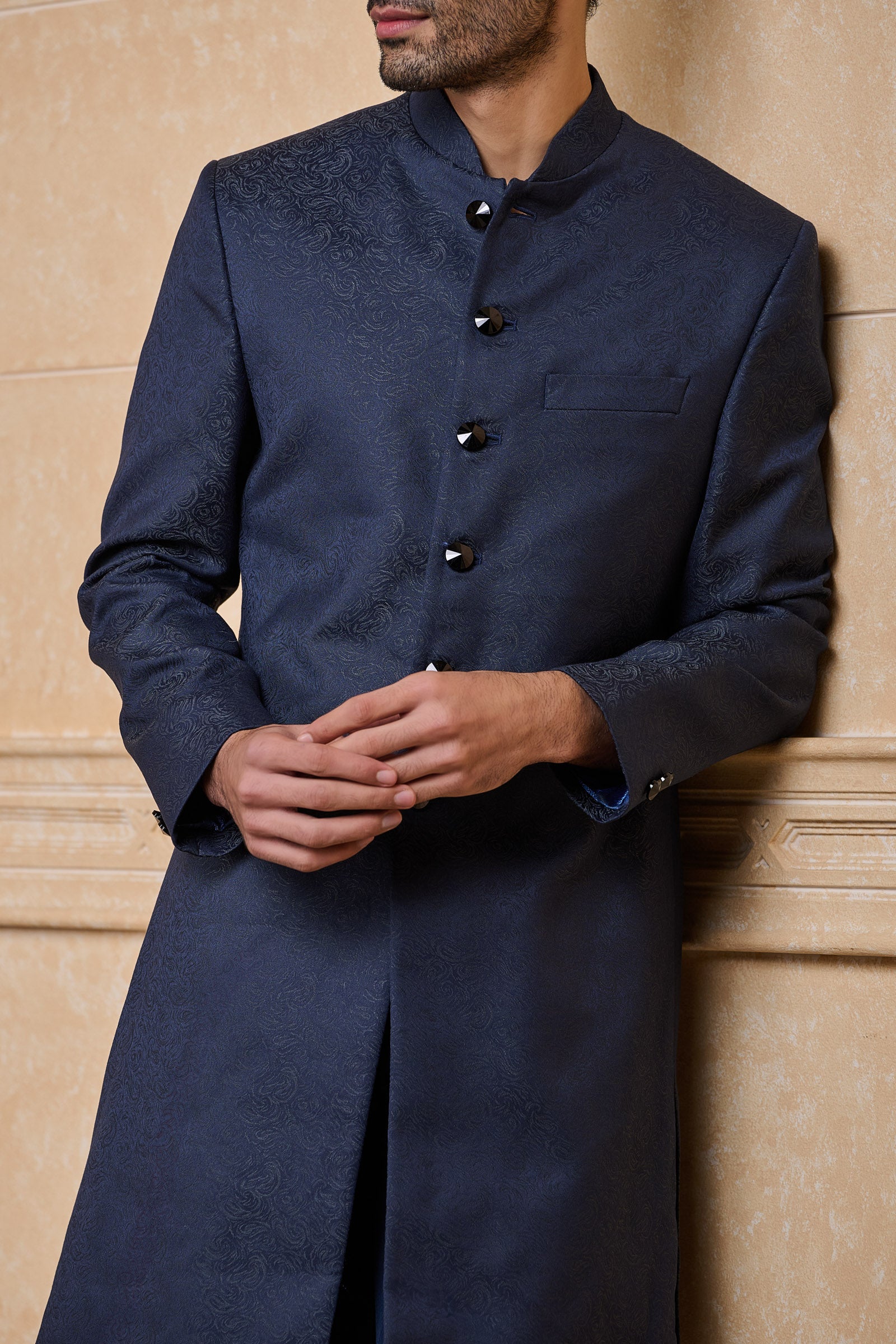 Classic Navy Indo Western