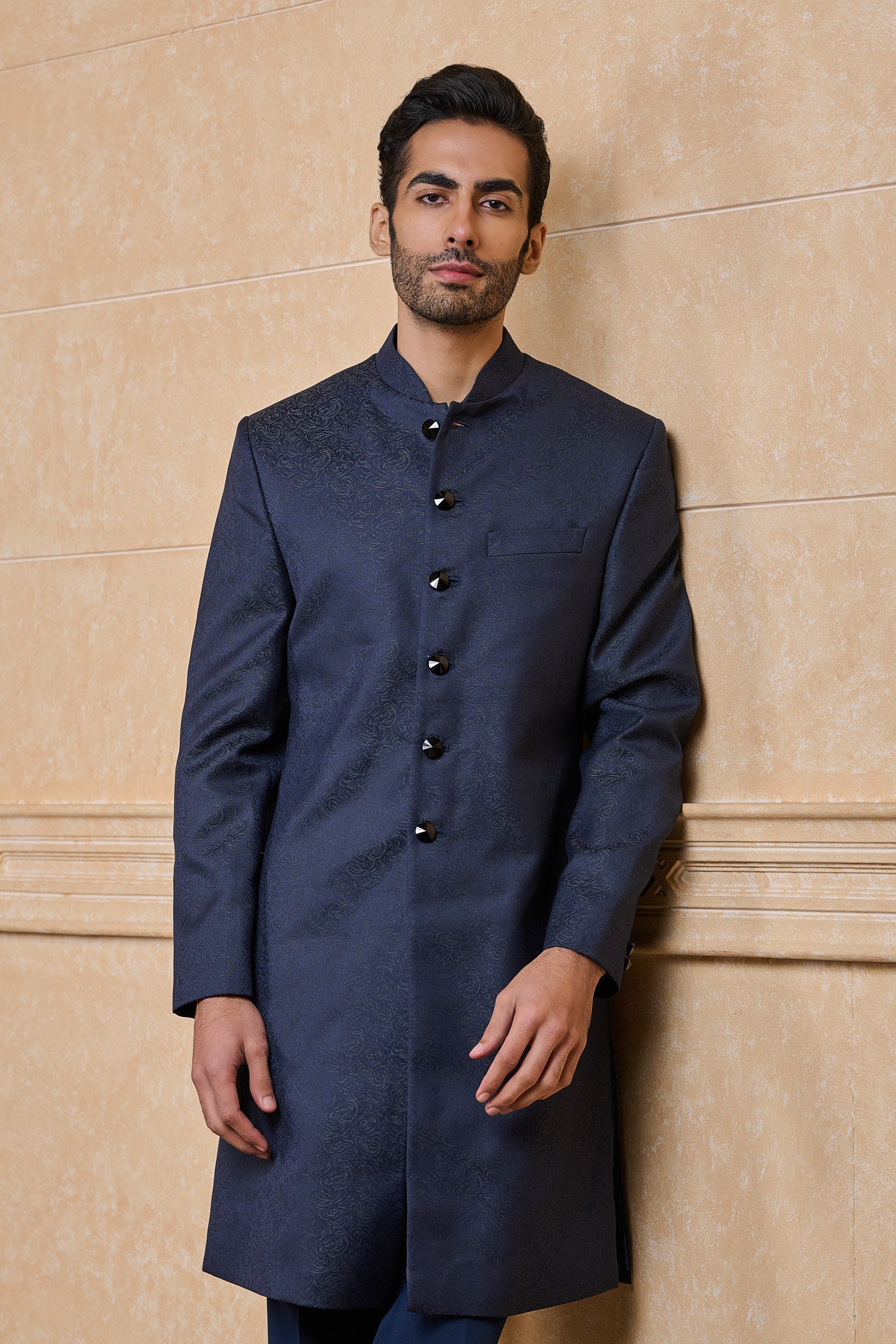 Classic Navy Indo Western