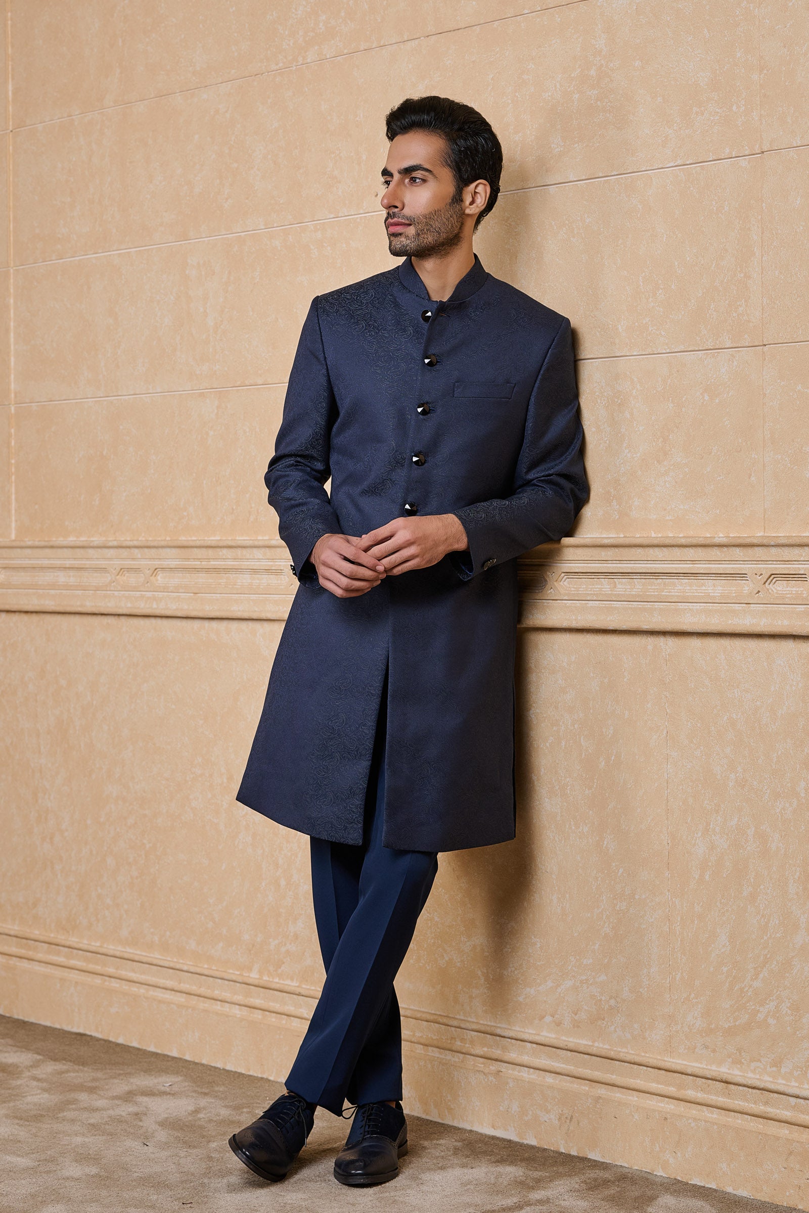 Classic Navy Indo Western