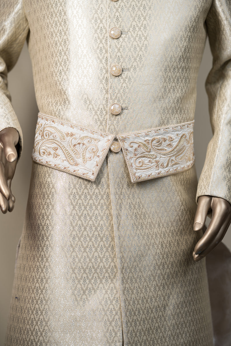 Ivory Embroidered Kamarbandh