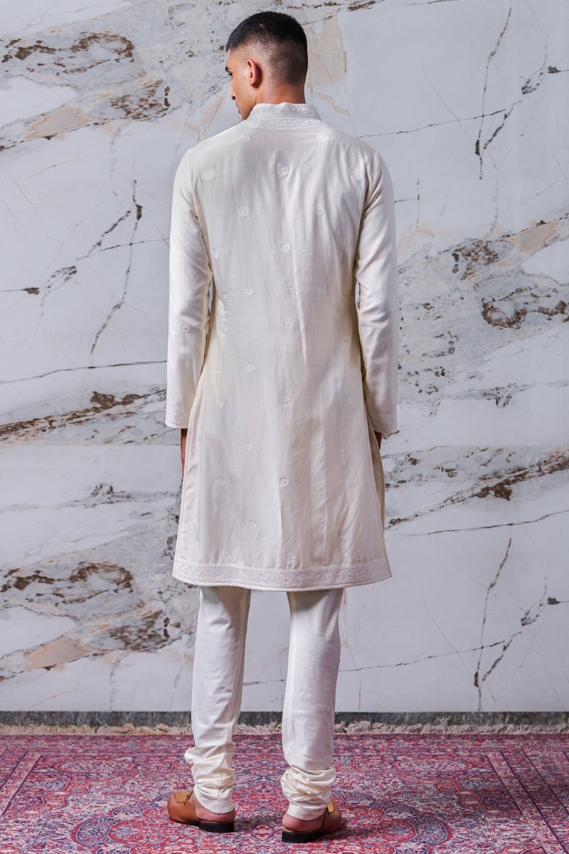 Ivory All Over Chikankari Embroidered Kurta Set