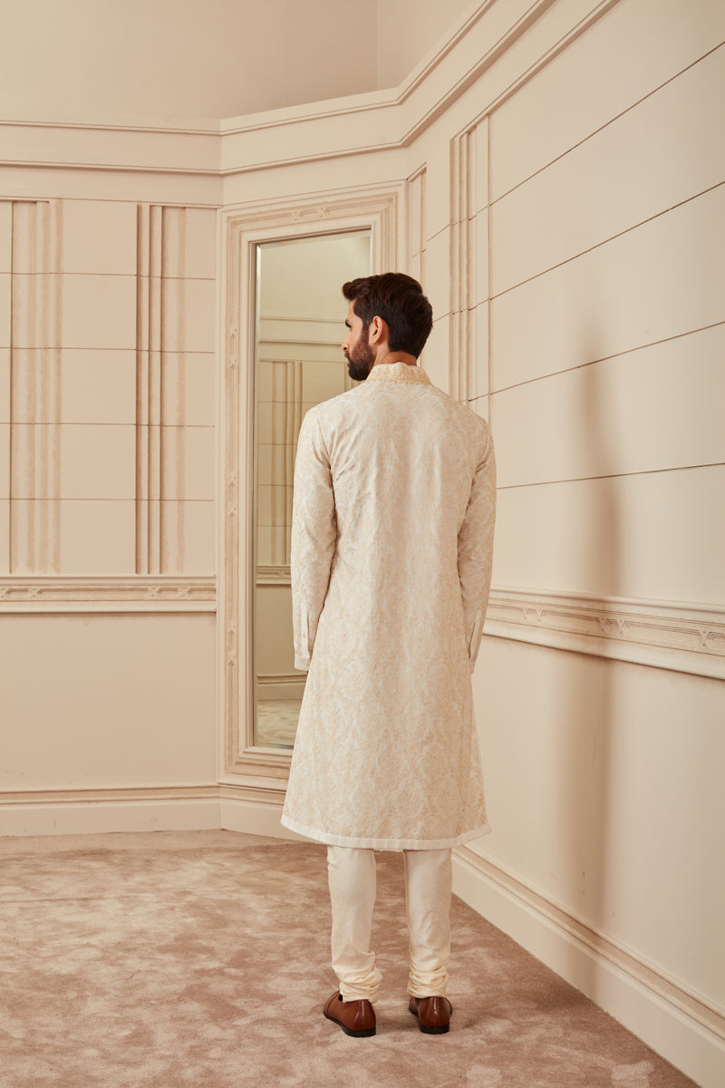 Ivory Embroidered Kurta Set