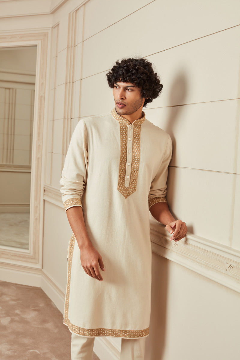 Off-White Kurta Set