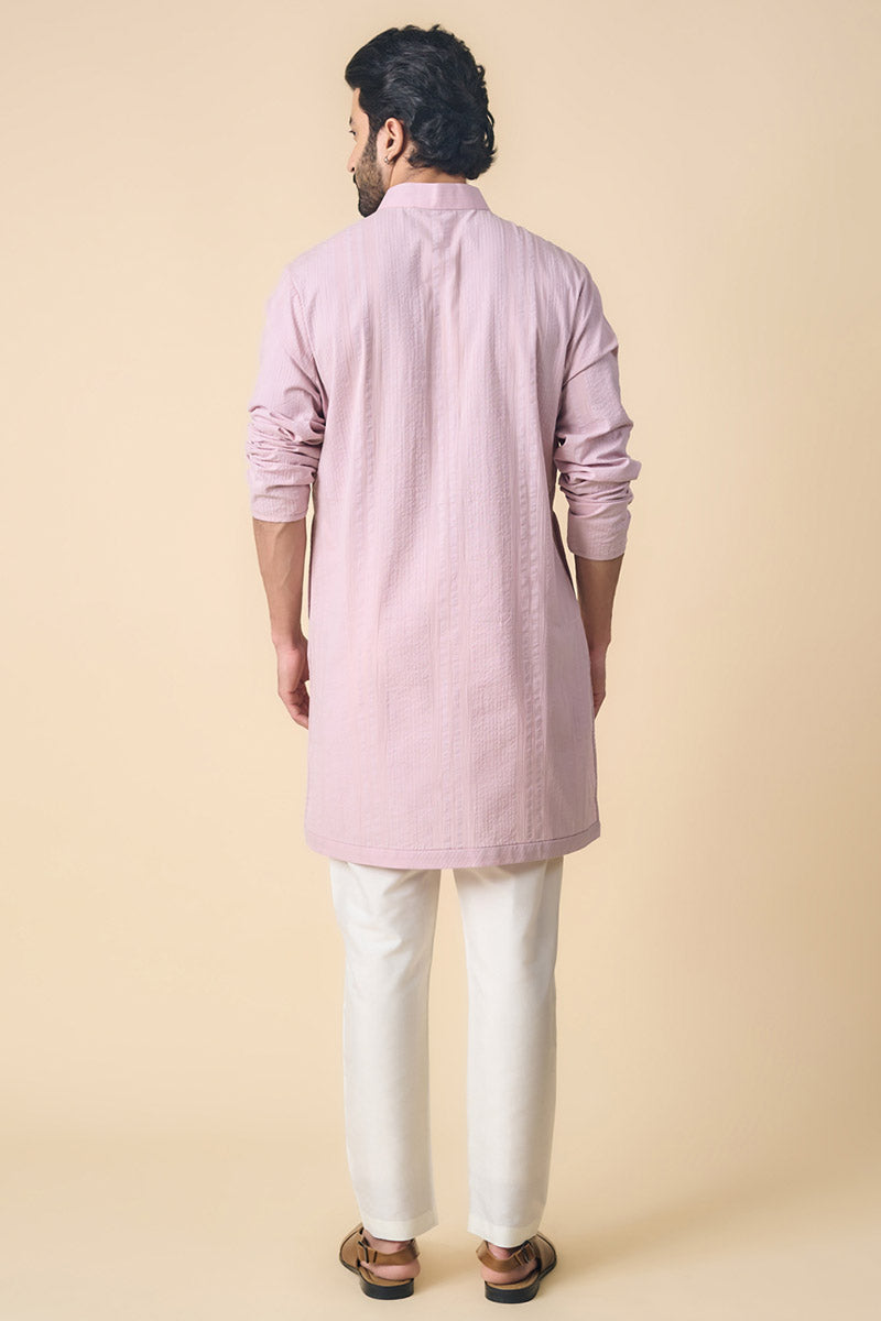 Lilac Classic Cotton Kurta Set