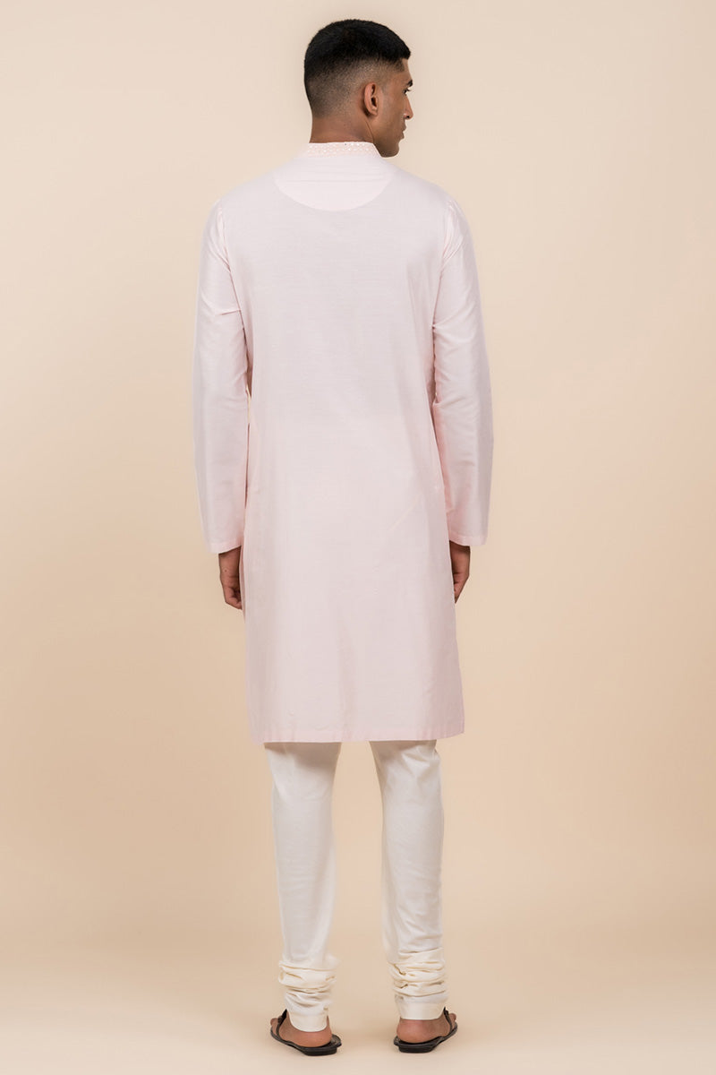 Pink All Over Butta Embroidered Kurta Set