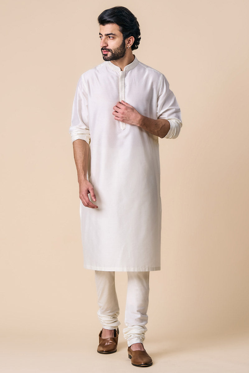 White Kurta Set