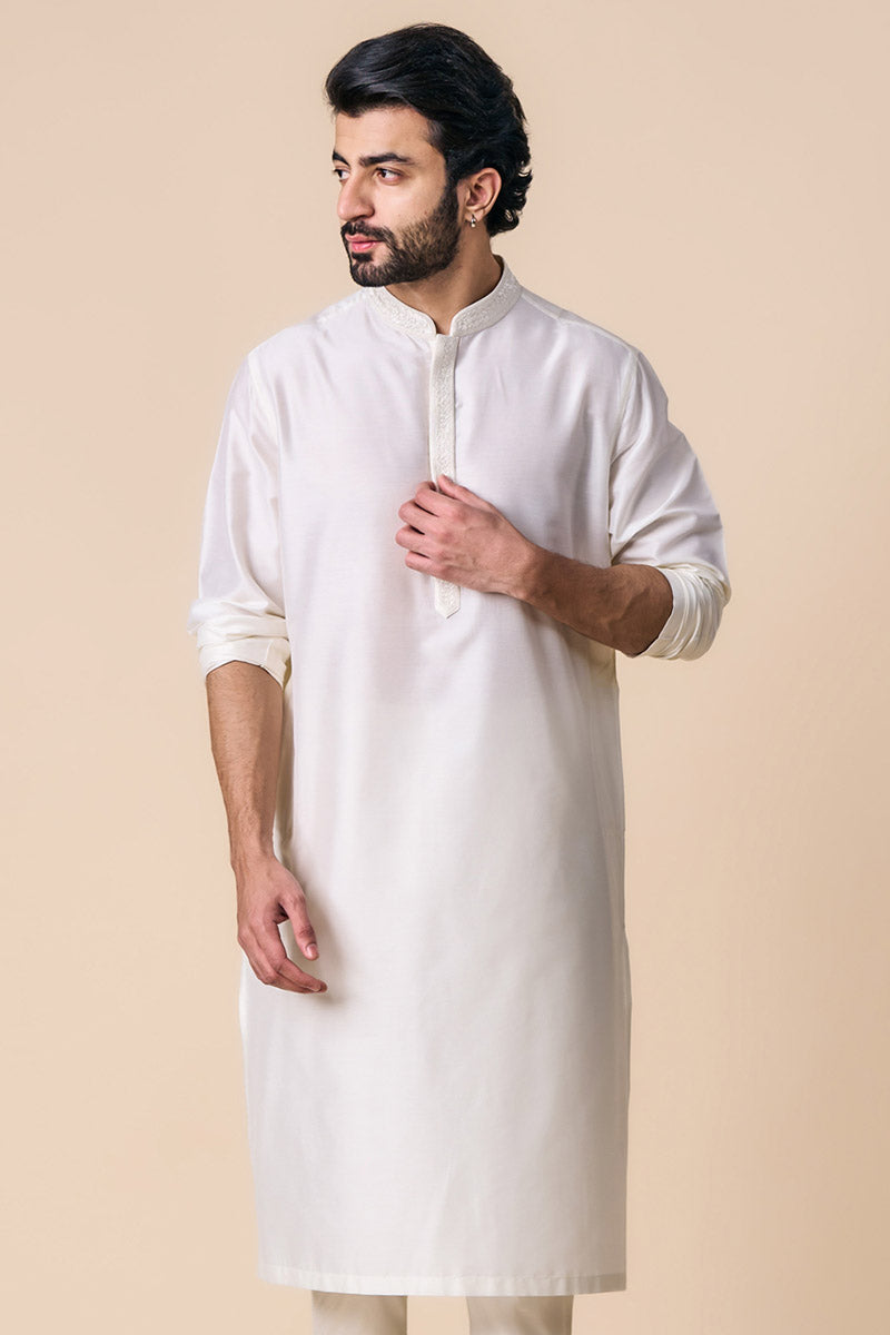 White Kurta Set