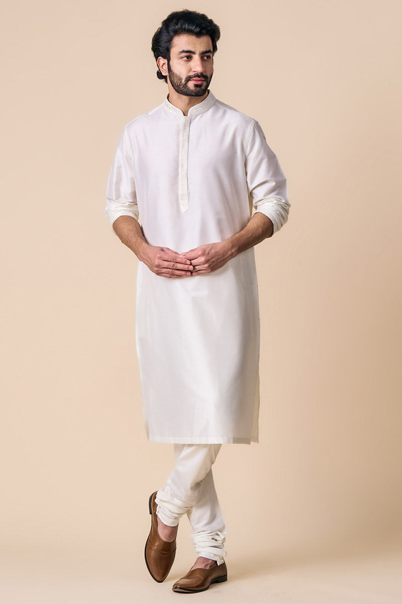 White Kurta Set