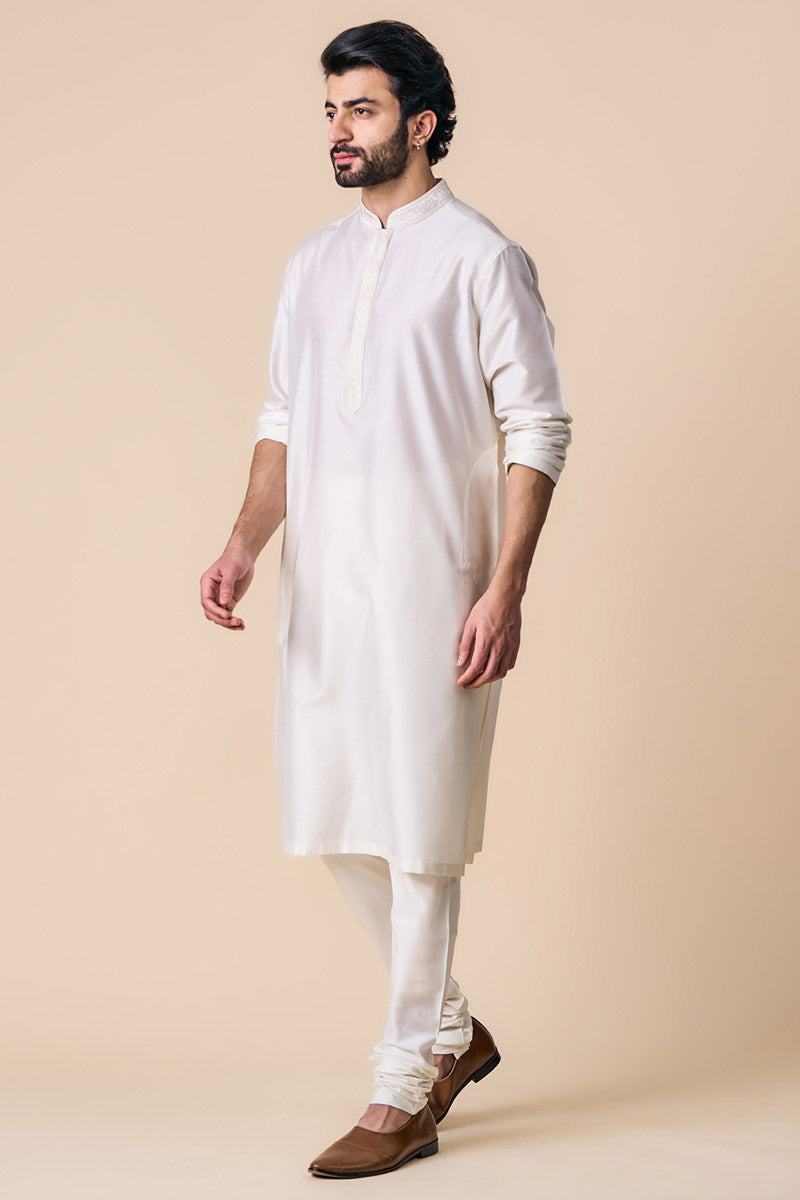 White Kurta Set