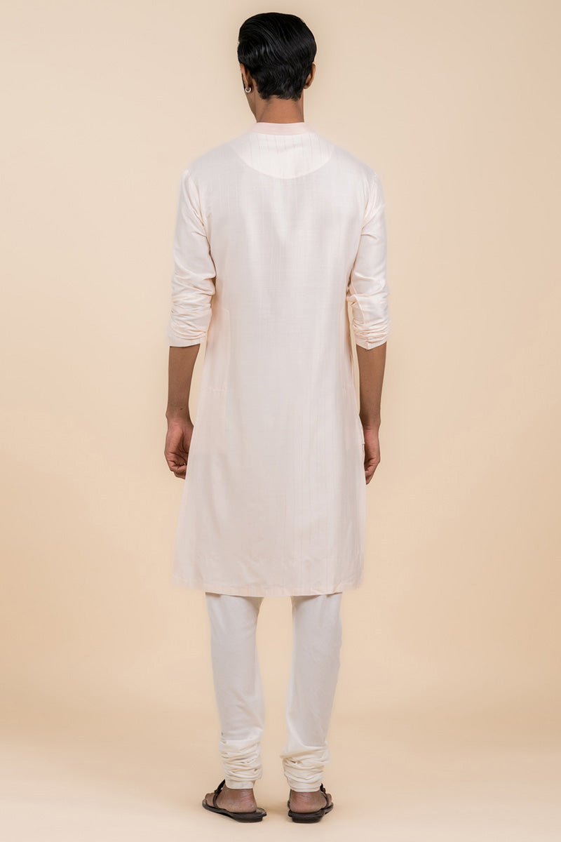 All Over Pintucked Kurta Set With Texturing