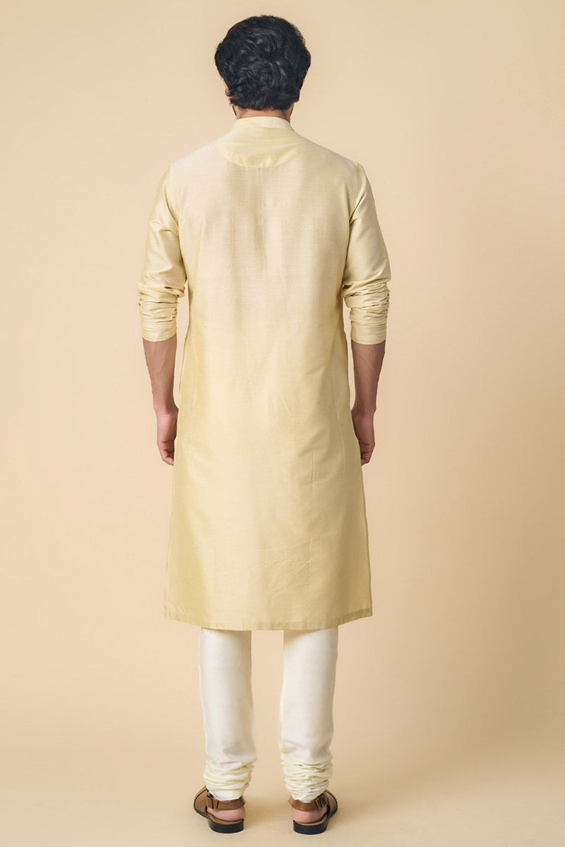 Gold Thread Embroidered Kurta Set