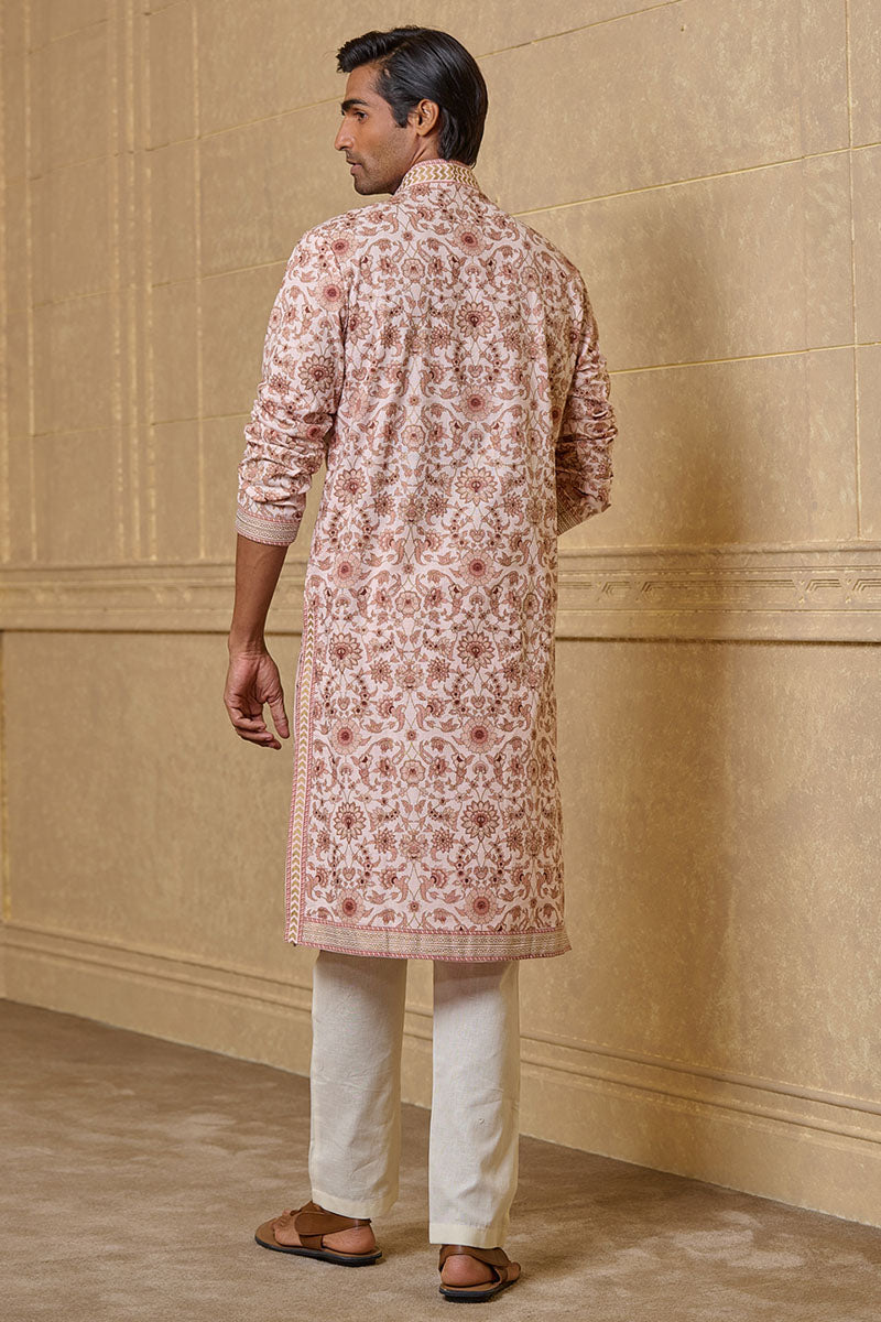 Pink All Over Floral Printed Kurta Set