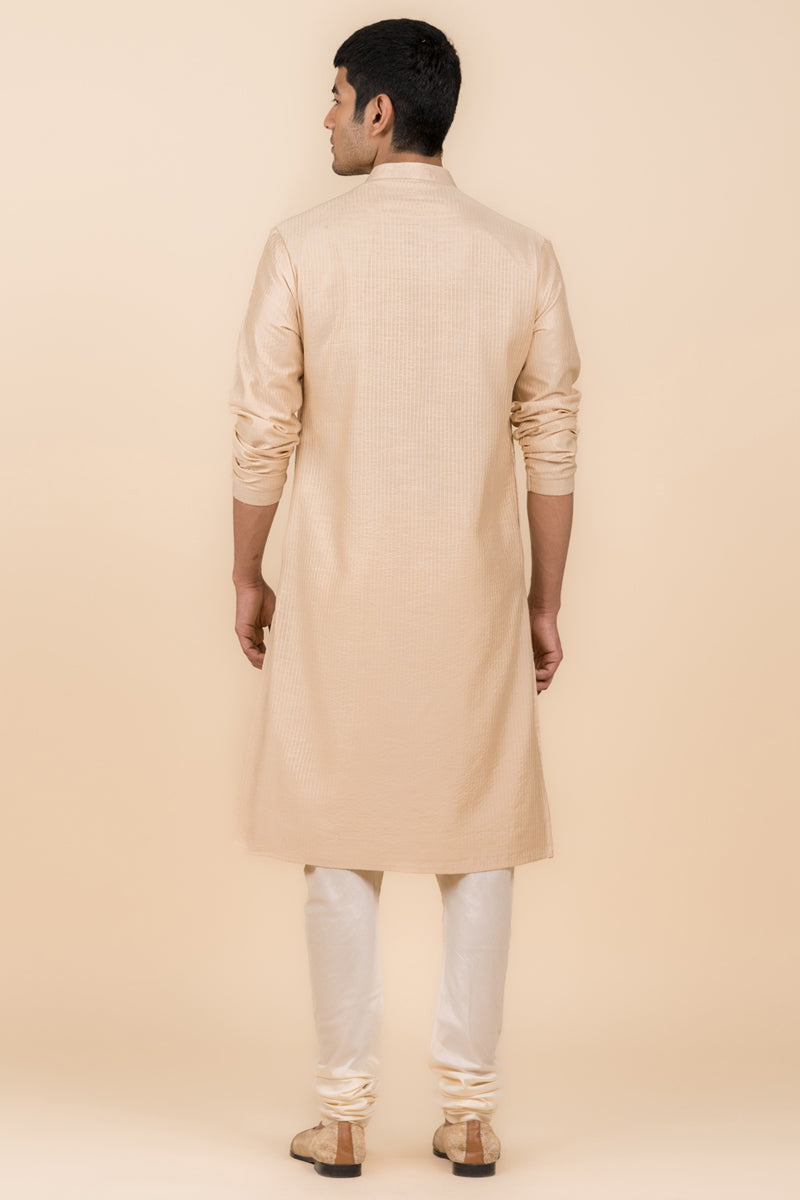 Gold All Over Embroidered Kurta set