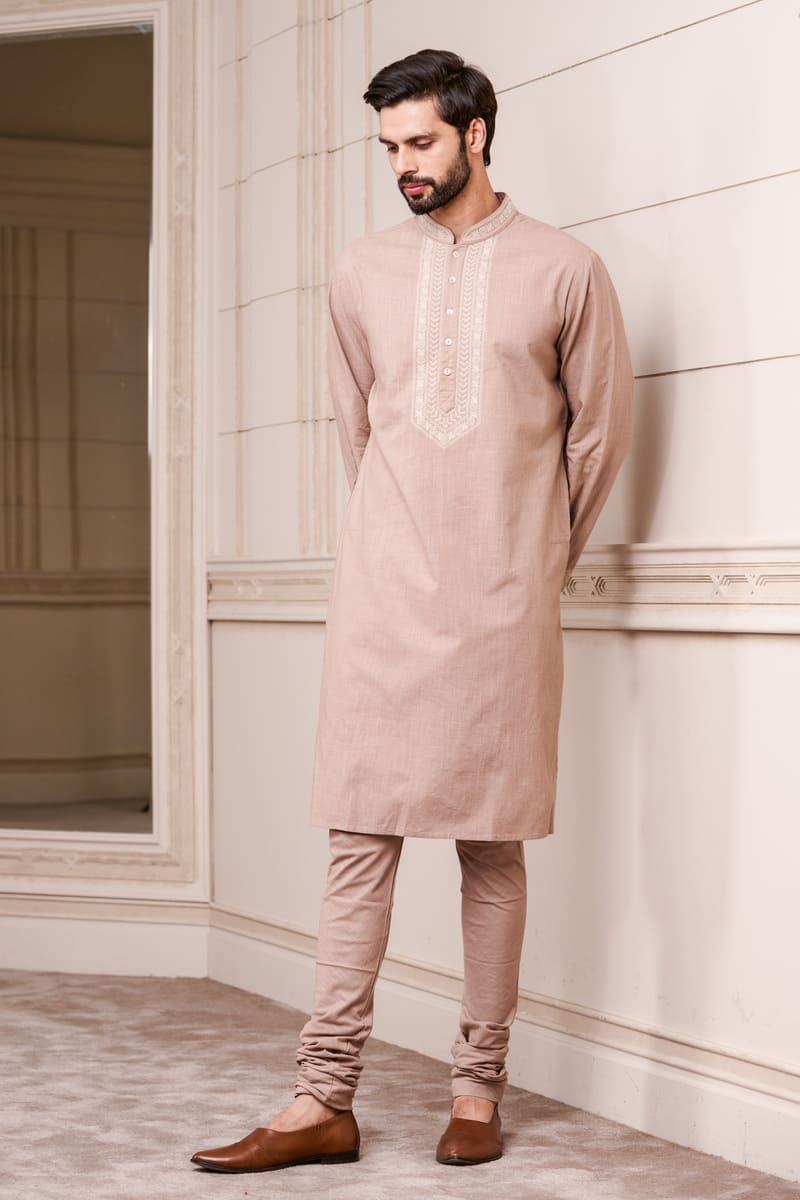 Grey Cotton Kurta Set