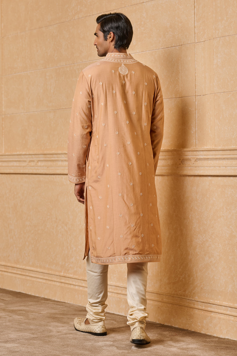 Yellow Ochre Chikankari Kurta Set