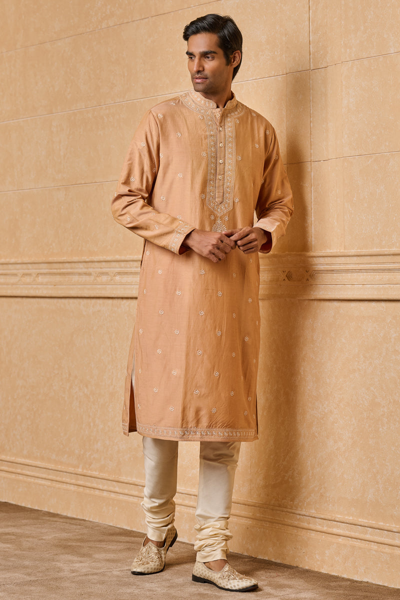 Yellow Ochre Chikankari Kurta Set