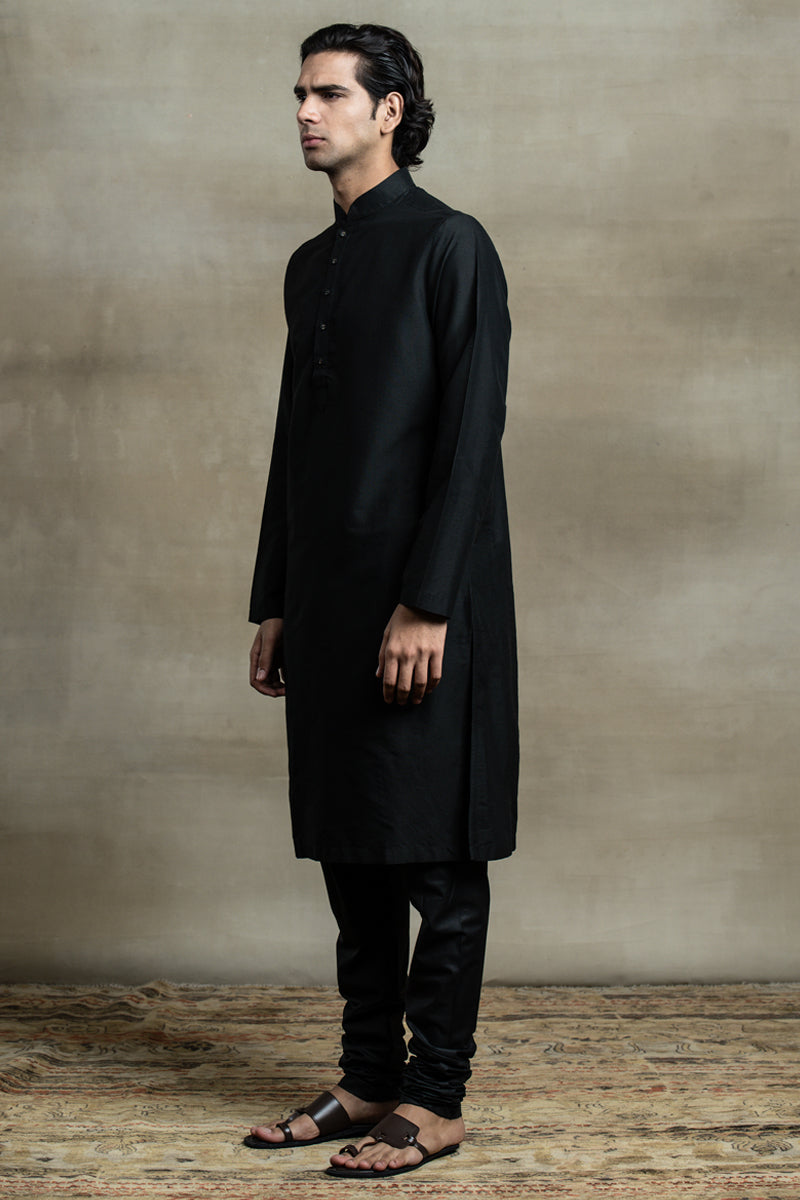 Classic Black Kurta Set