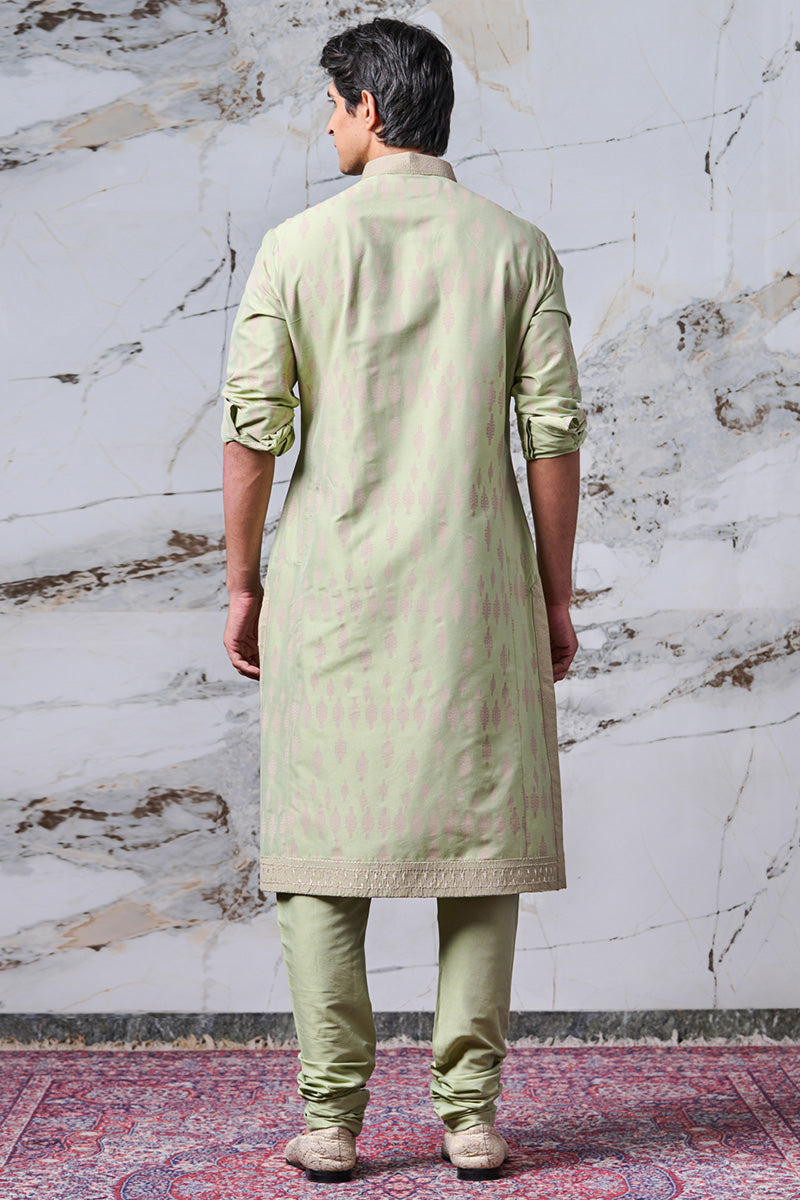 Light Green All Over Printed Kurta Set