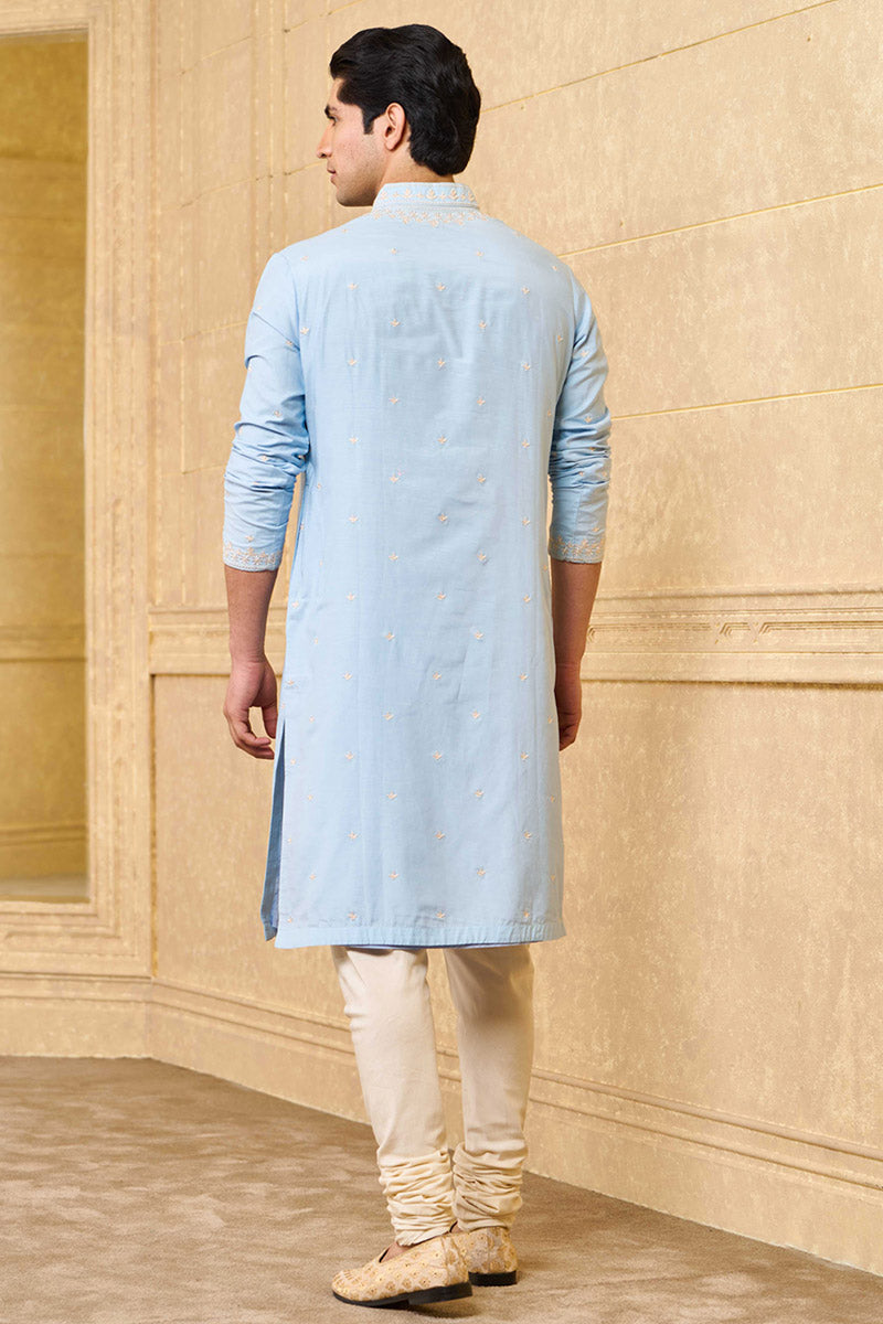 Light Blue Chikankari Embroidered Kurta Set