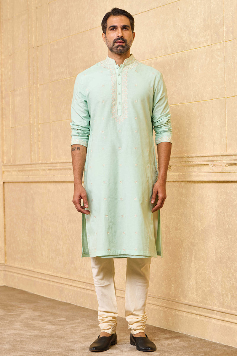 Light Green Chikankari Embroidered Kurta Set