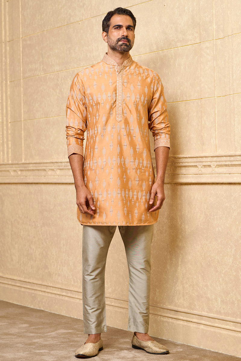 Yellow Ochre Printed Kurta Set