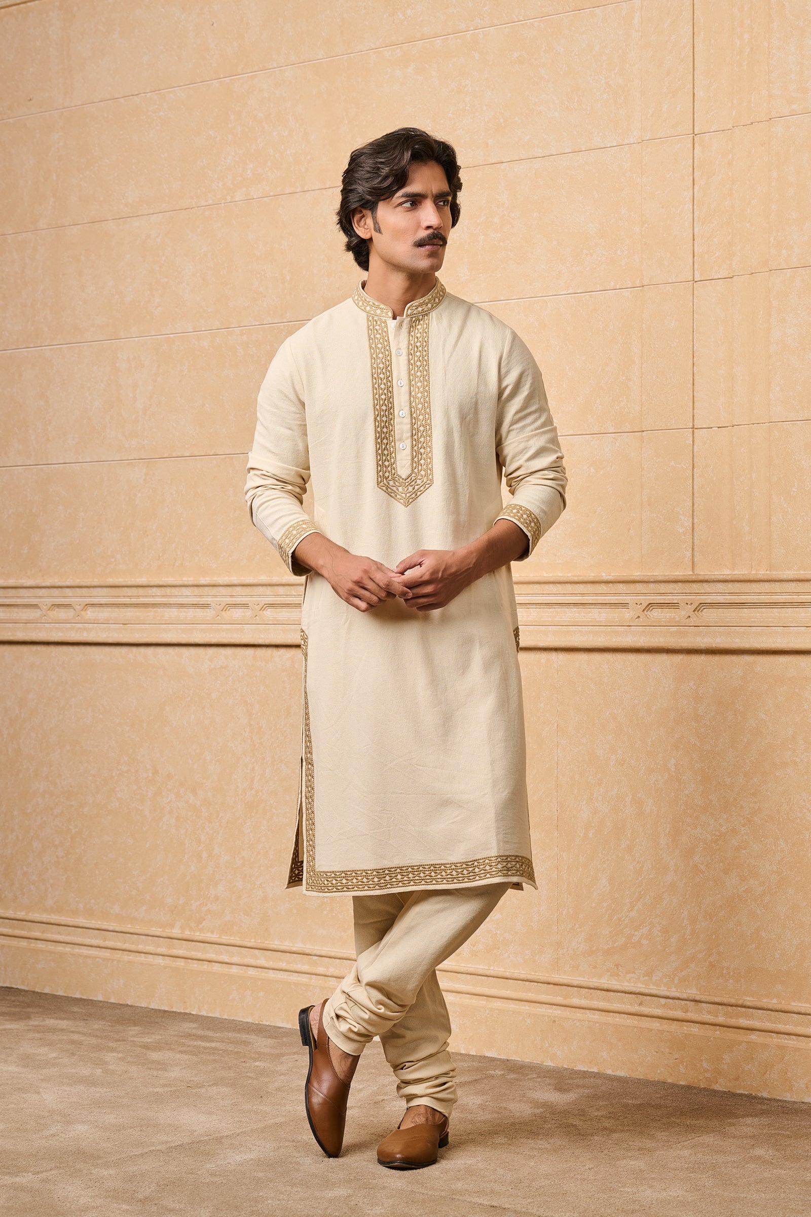 Beige Kurta Set