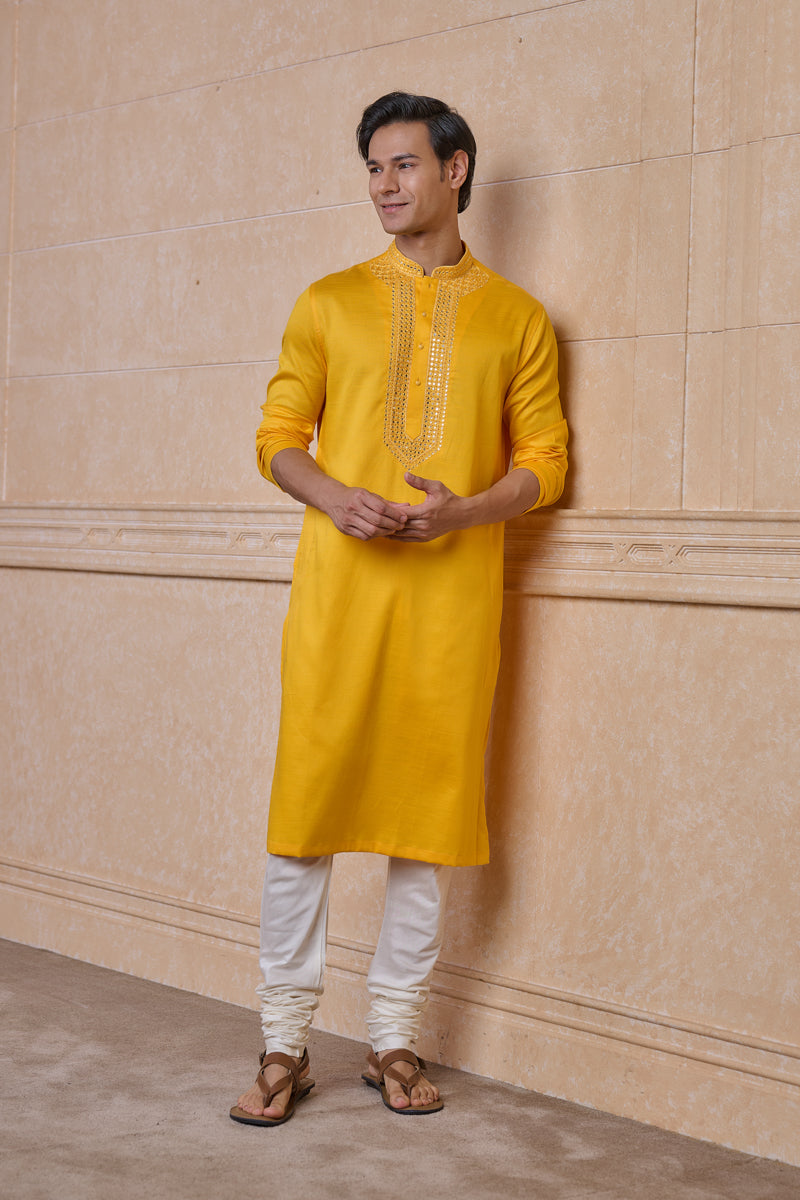 Yellow Ochre Kurta Set