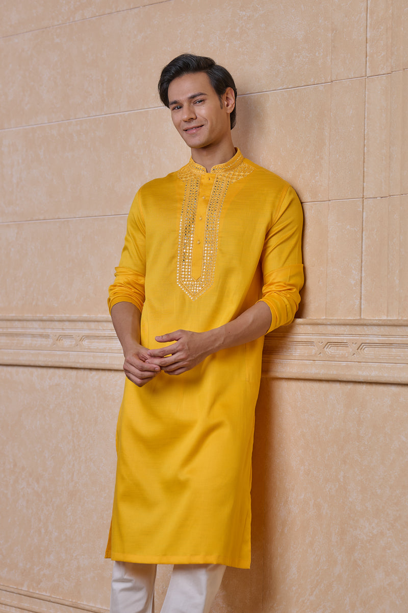 Yellow Ochre Kurta Set