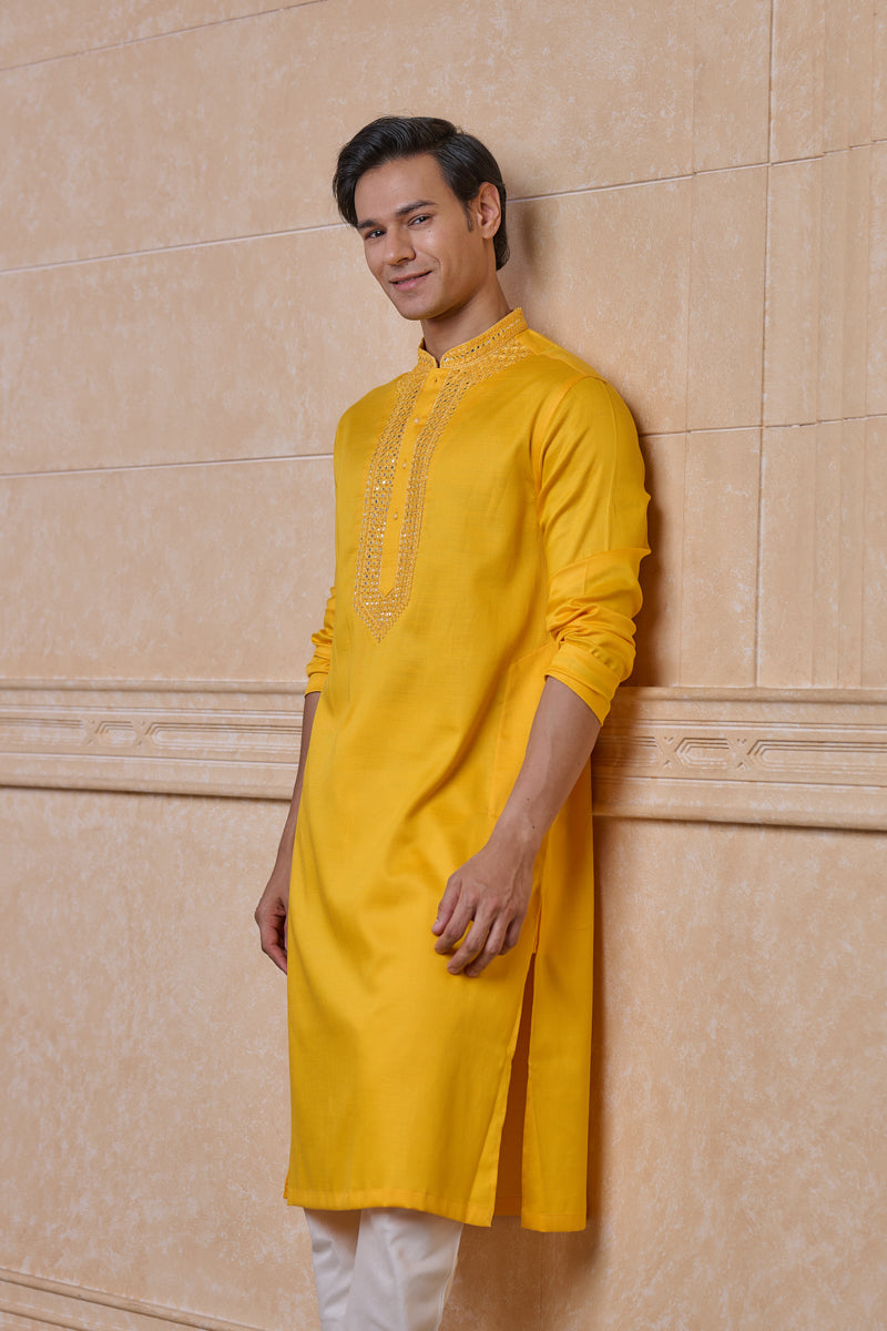 Yellow Ochre Kurta Set